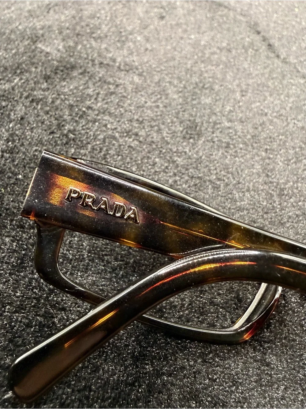PRADA VPR 19L Tortoise Eyeglasses Frames 52-16-135 Made in Italy Y2K